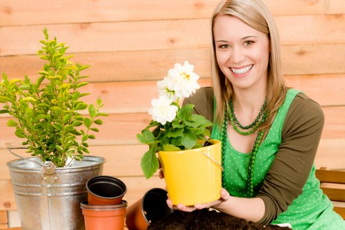 Seasonal planting and shrubs used in Wennington landscaping