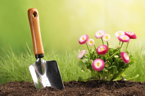 Low-maintenance landscape gardening features for a Wennington property